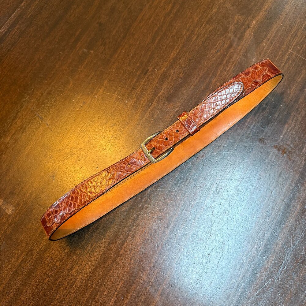 Lucchese Croc Belt MEN's Size 36